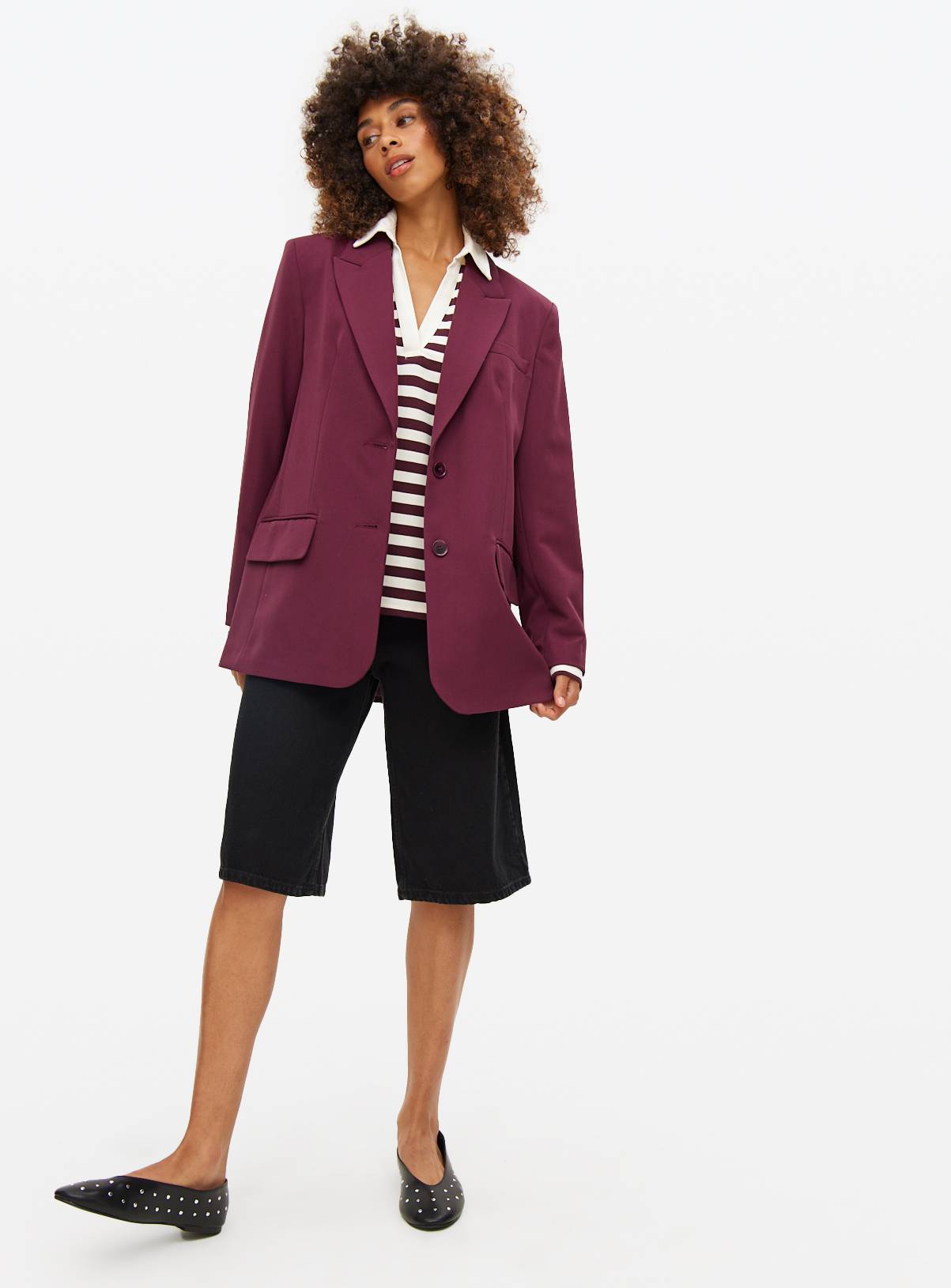 Dark Red Co-ord Ultimate Relaxed Blazer 14 - Image 2